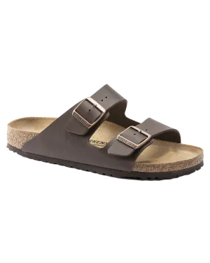Arizona Natural Leather Sandals in Dark Brown