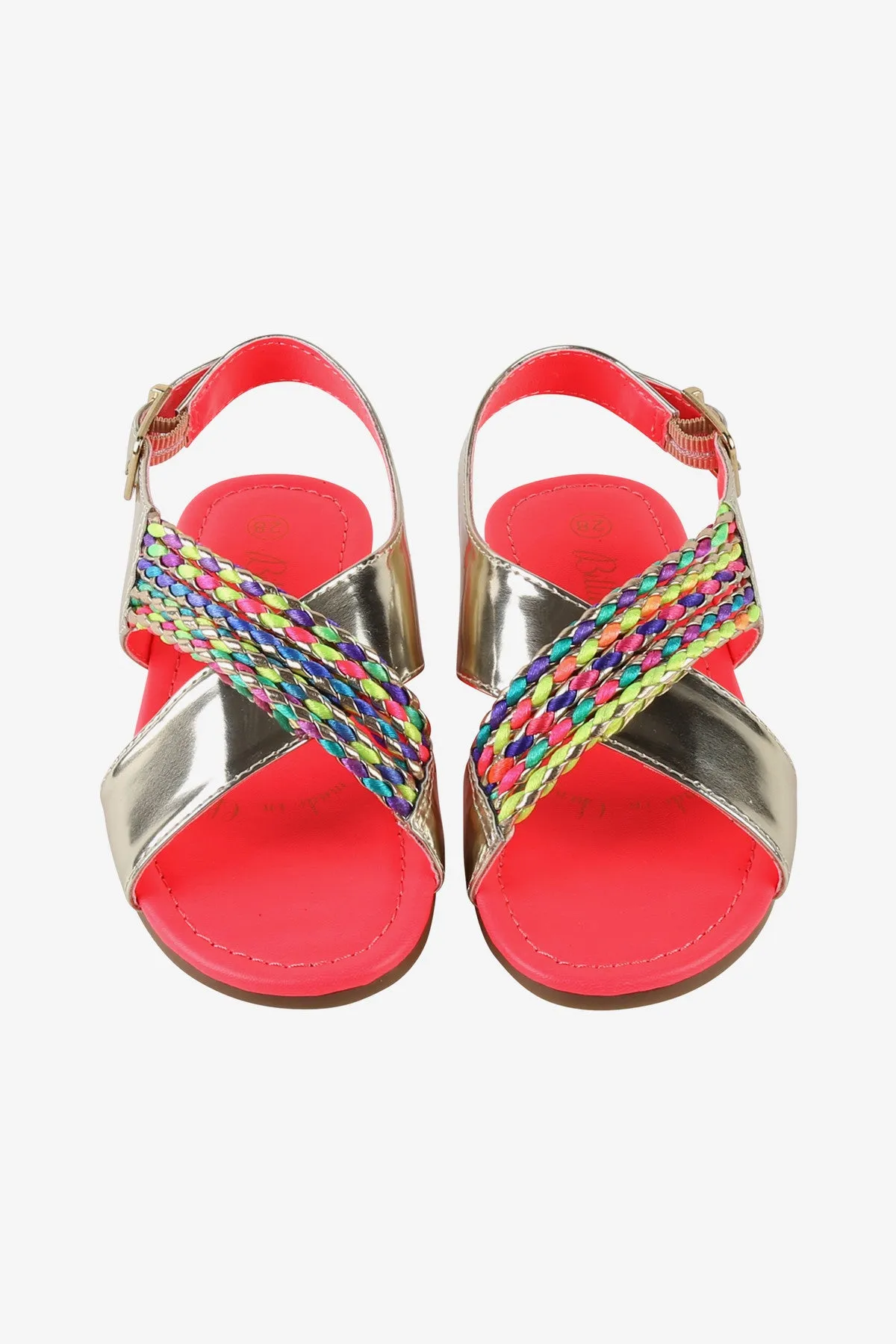 Billieblush Gold Braid Girls Sandals