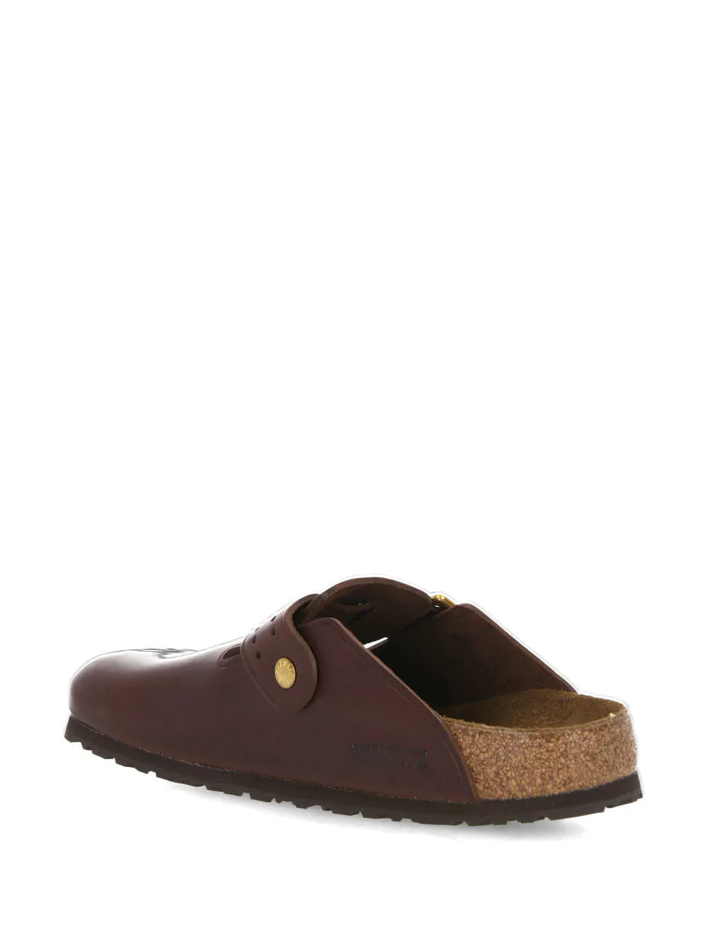 Boston Bold Mules in Brown Leather