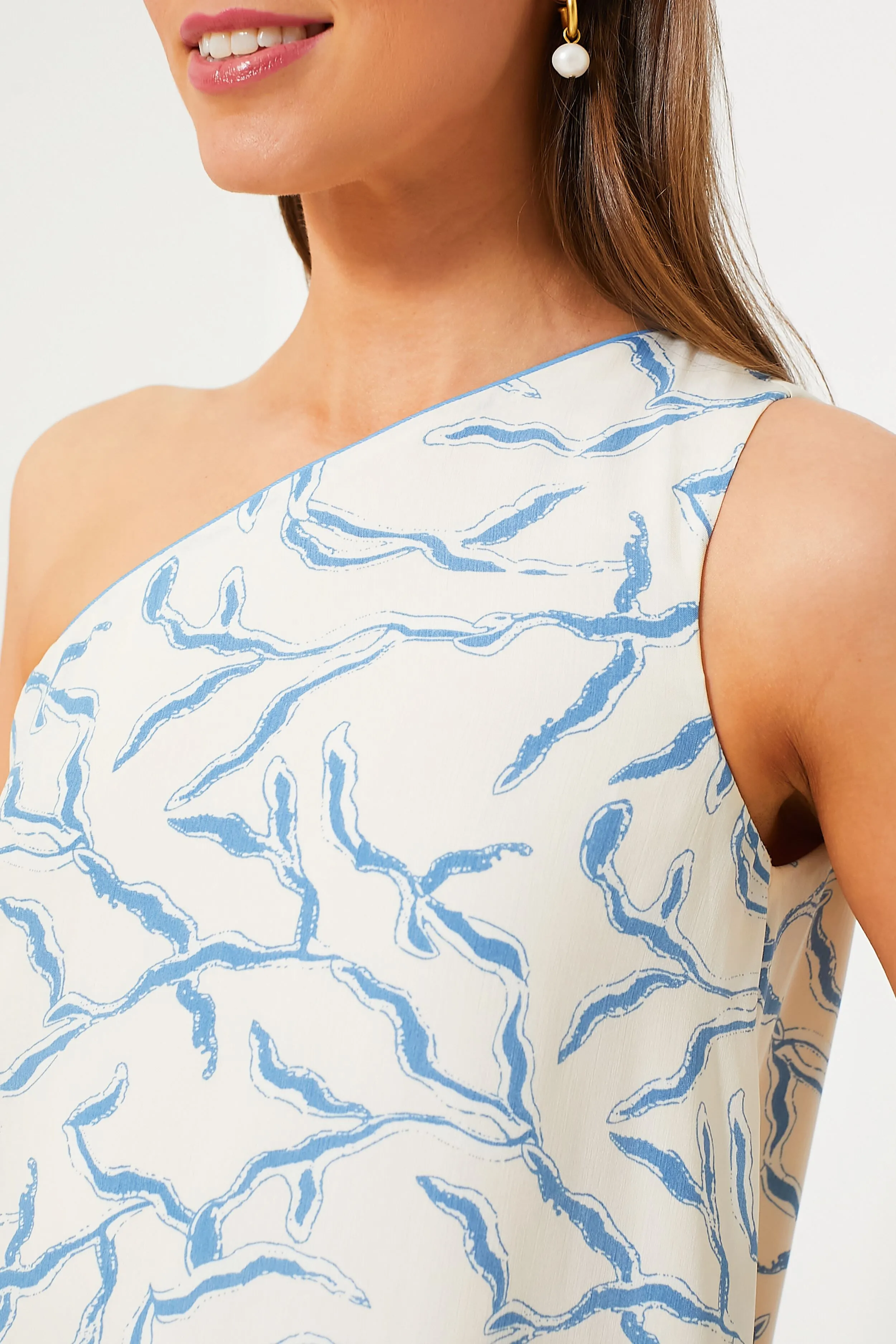 Cream & Blue Seaside Sabine Dress