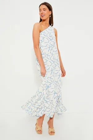 Cream & Blue Seaside Sabine Dress