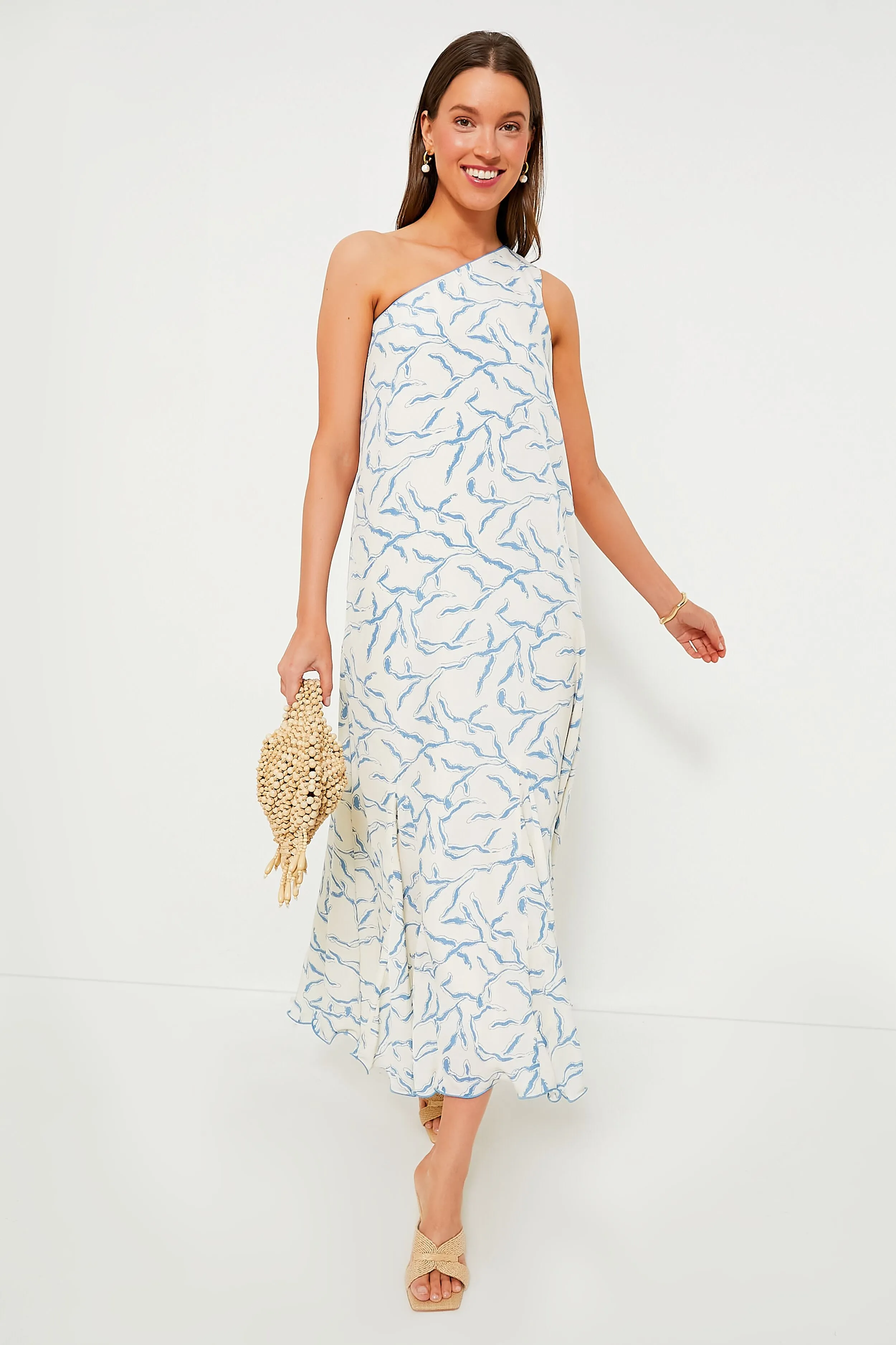 Cream & Blue Seaside Sabine Dress