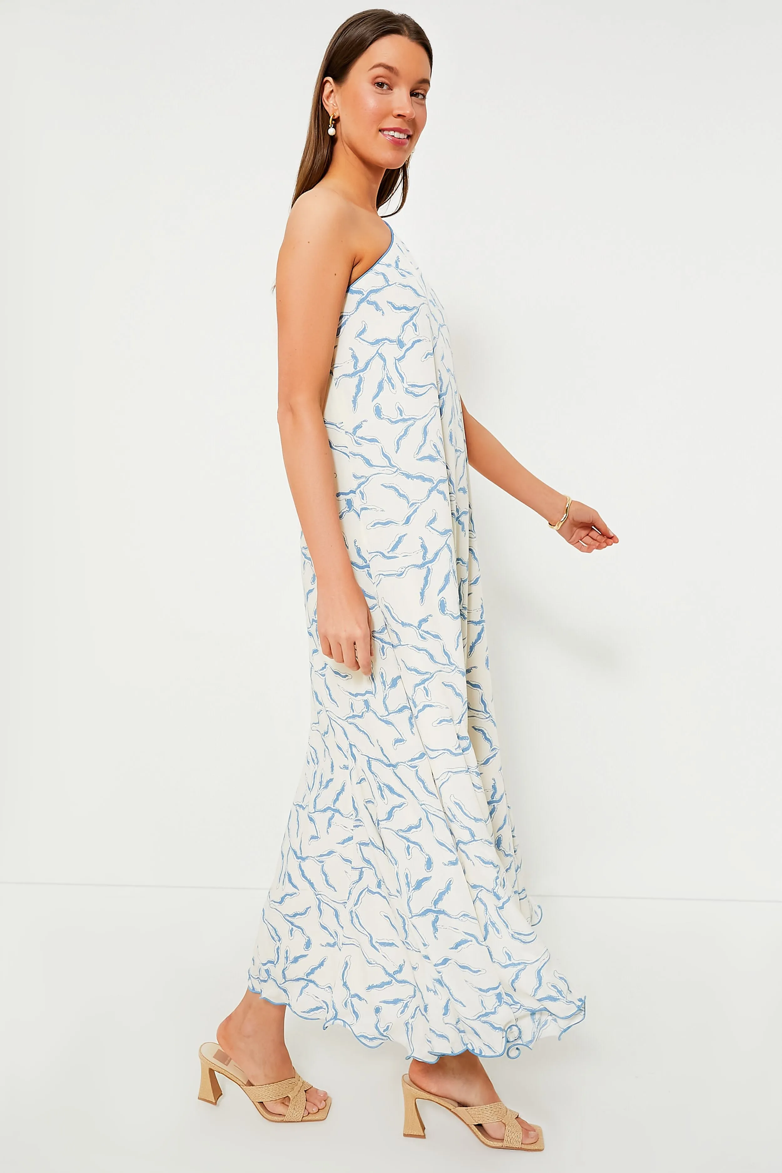 Cream & Blue Seaside Sabine Dress