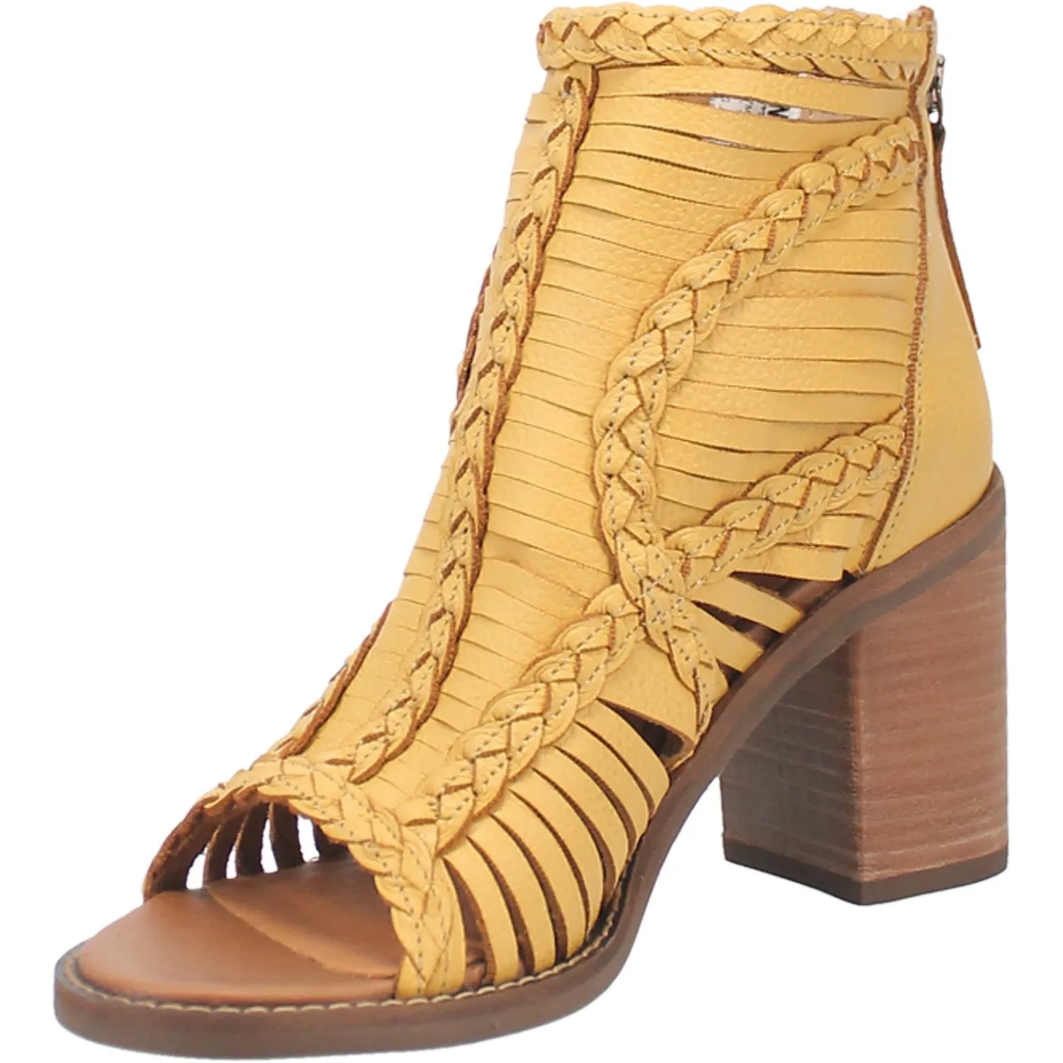 Dingo Womens Jeezy Sandal Gladiator Sandals Leather Yellow