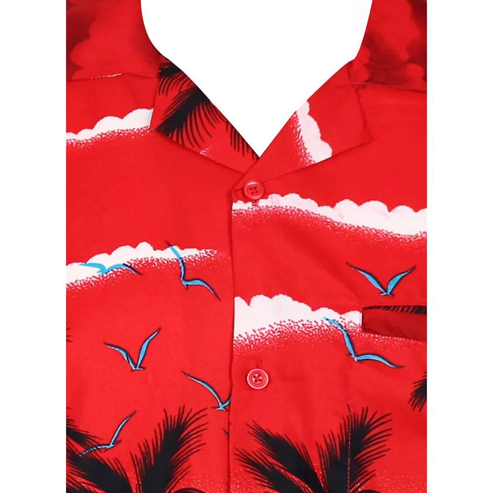 Funky Hawaiian Shirt Casual Men Unisex Beach Multi Colors