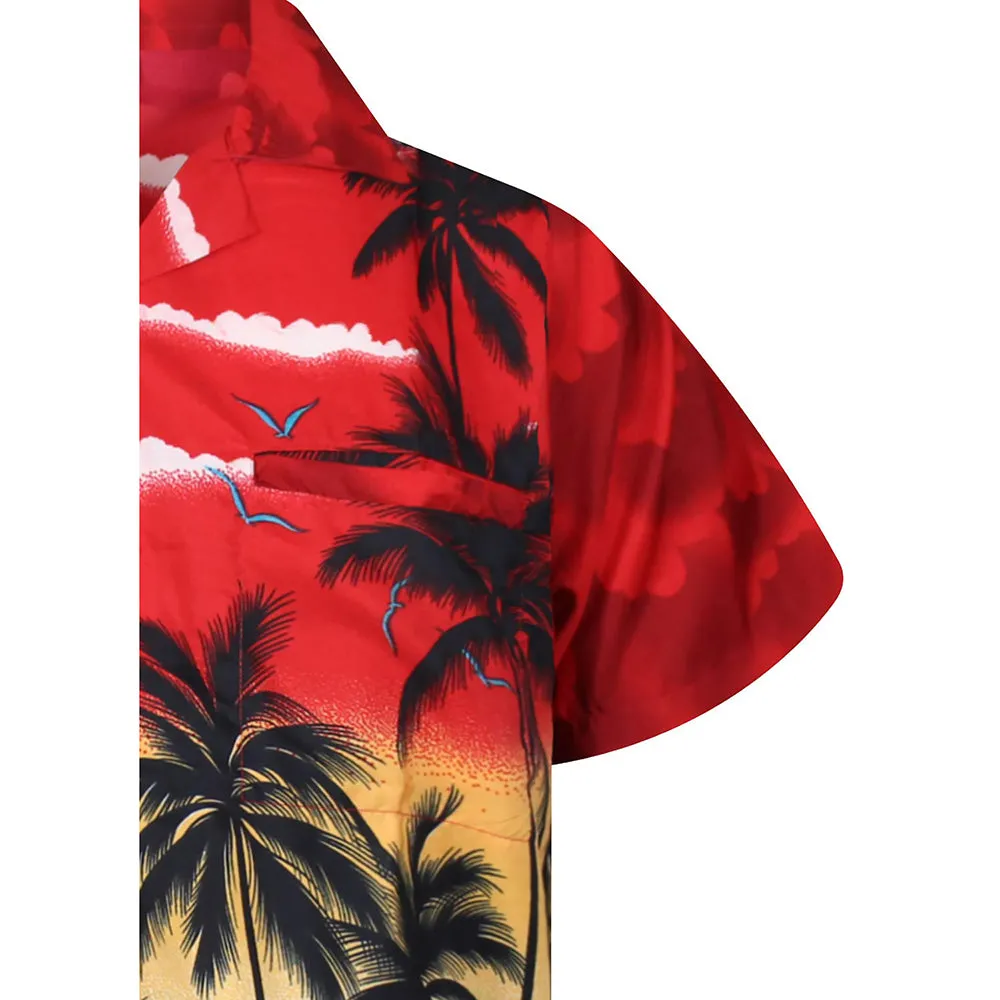 Funky Hawaiian Shirt Casual Men Unisex Beach Multi Colors