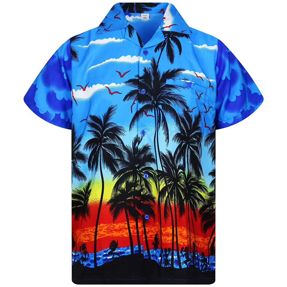 Funky Hawaiian Shirt Casual Men Unisex Beach Multi Colors