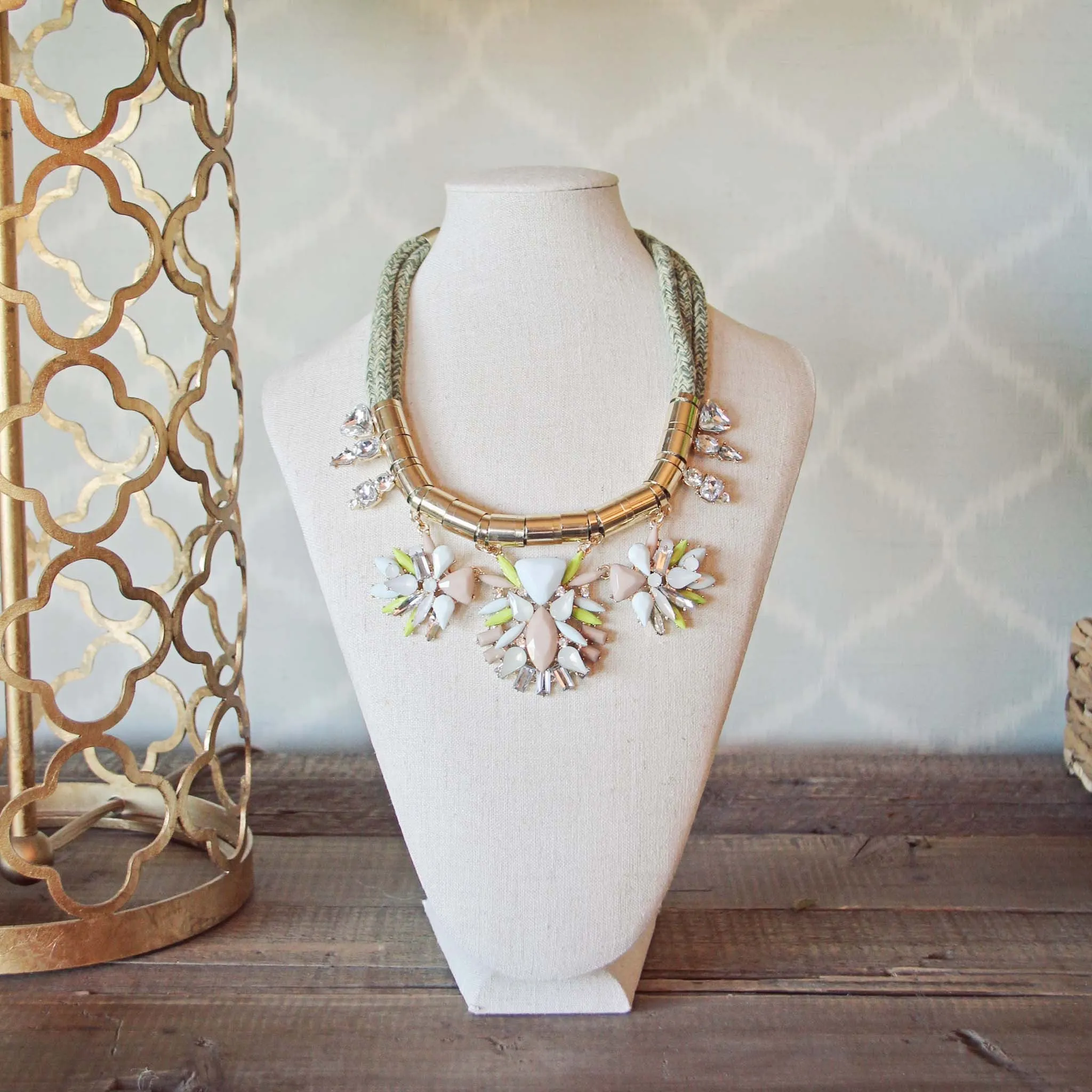 Linen Necklace Stand