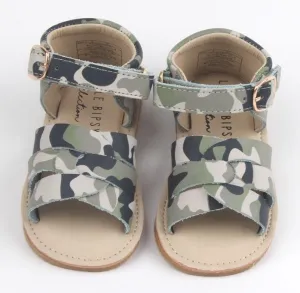 Little Bipsy Camo Sandals