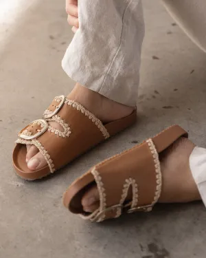 Poppy Slide - Coconut Tan