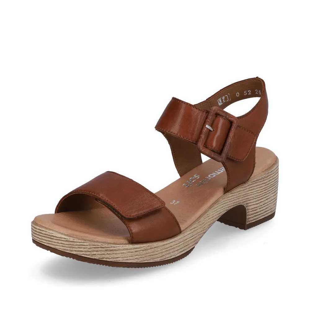 REMONTE JERILYN 52 PLATFORM SANDAL BROWN