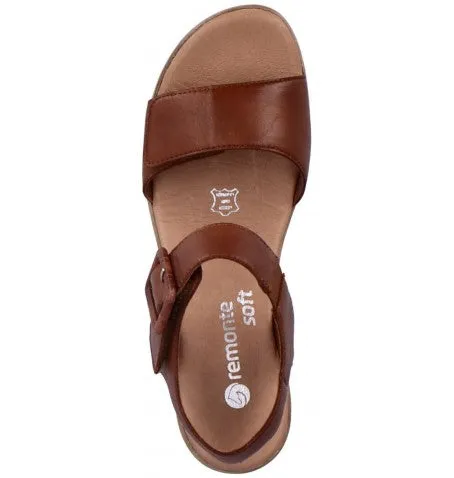 REMONTE JERILYN 52 PLATFORM SANDAL BROWN