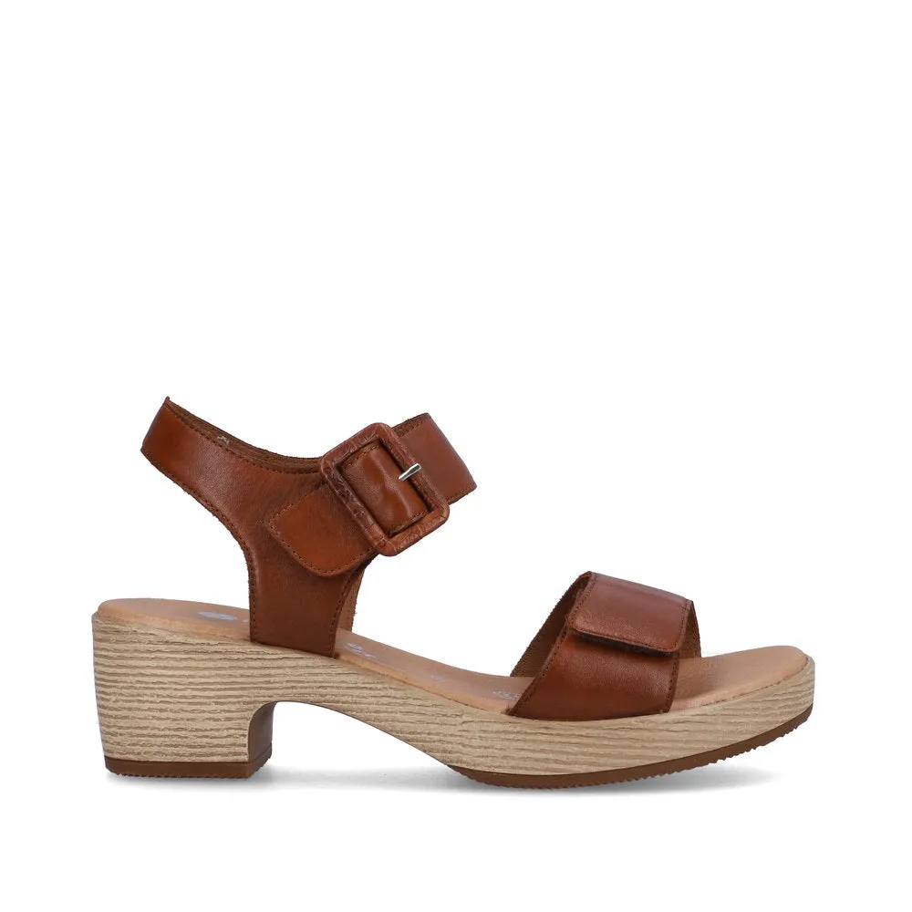 REMONTE JERILYN 52 PLATFORM SANDAL BROWN