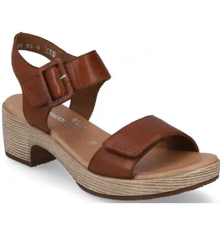 REMONTE JERILYN 52 PLATFORM SANDAL BROWN
