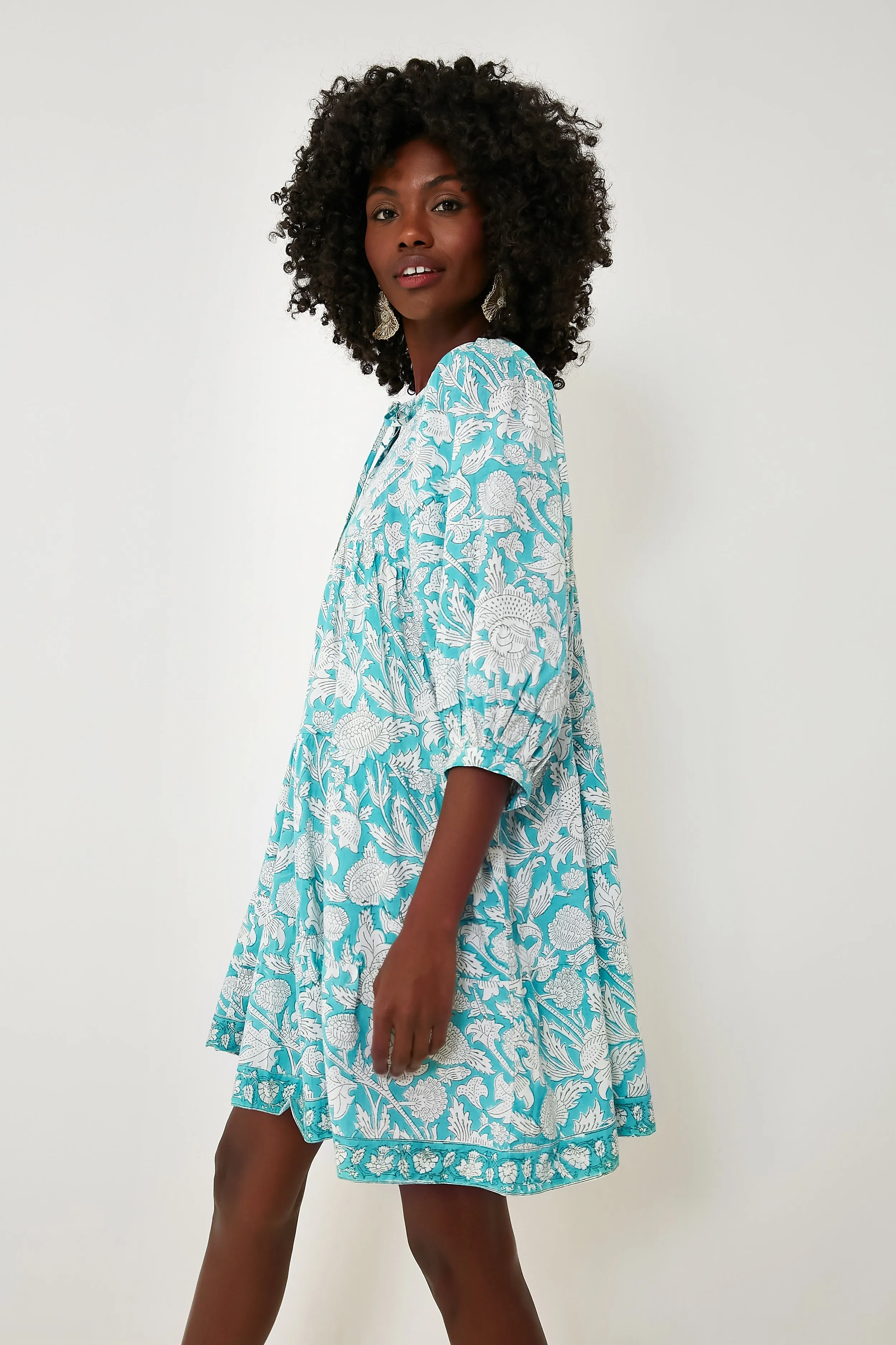 Turquoise Casita Mini Dress