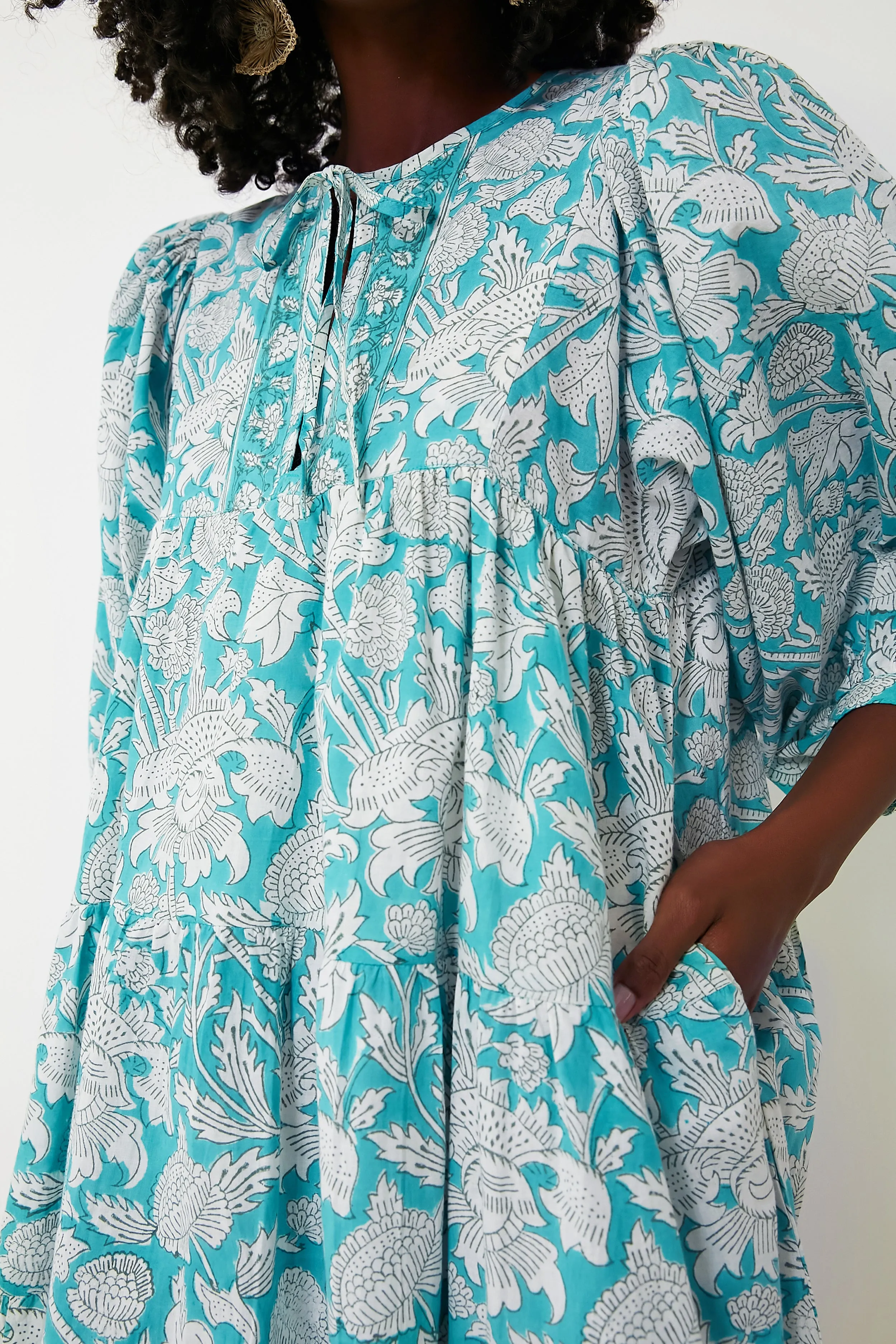 Turquoise Casita Mini Dress